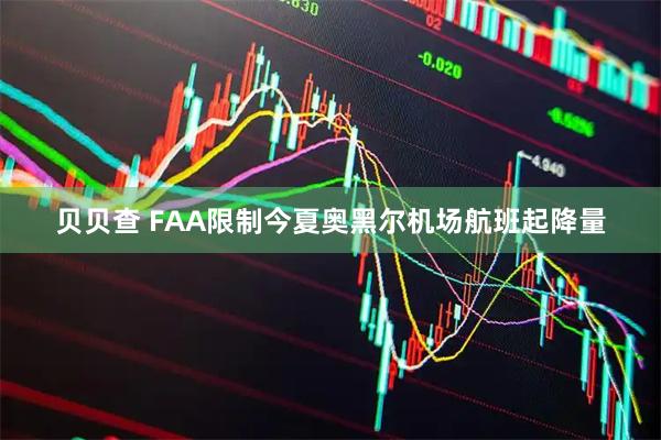 贝贝查 FAA限制今夏奥黑尔机场航班起降量